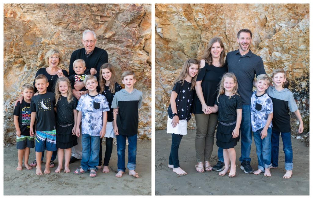 Family photo session at Pismo Beach