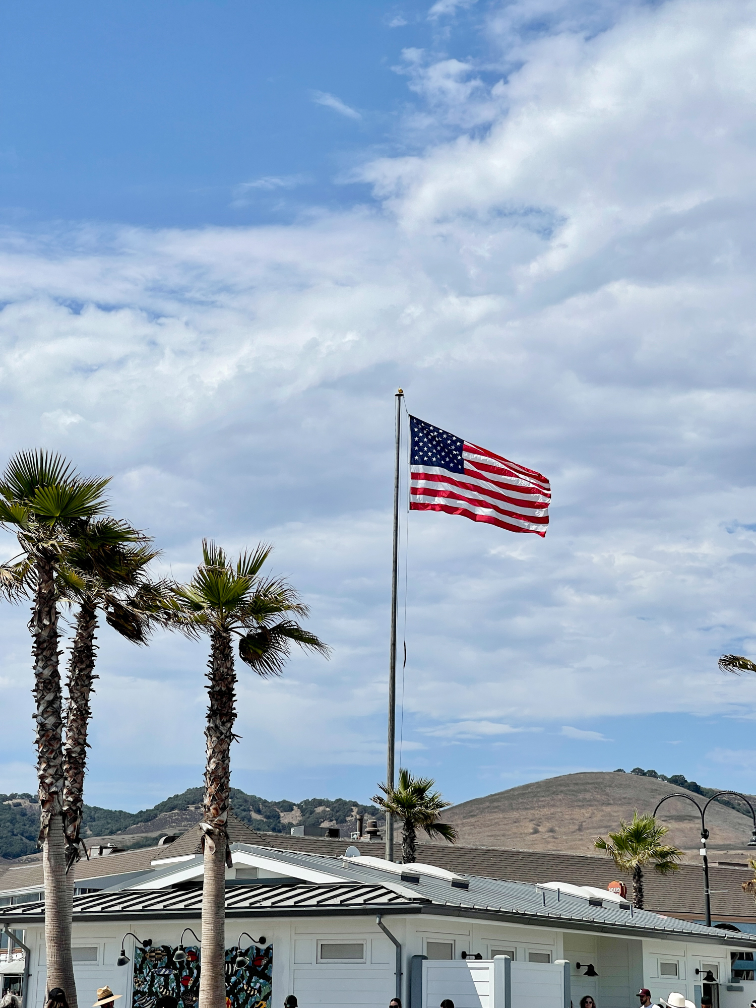 American Flag in Pismo Beach