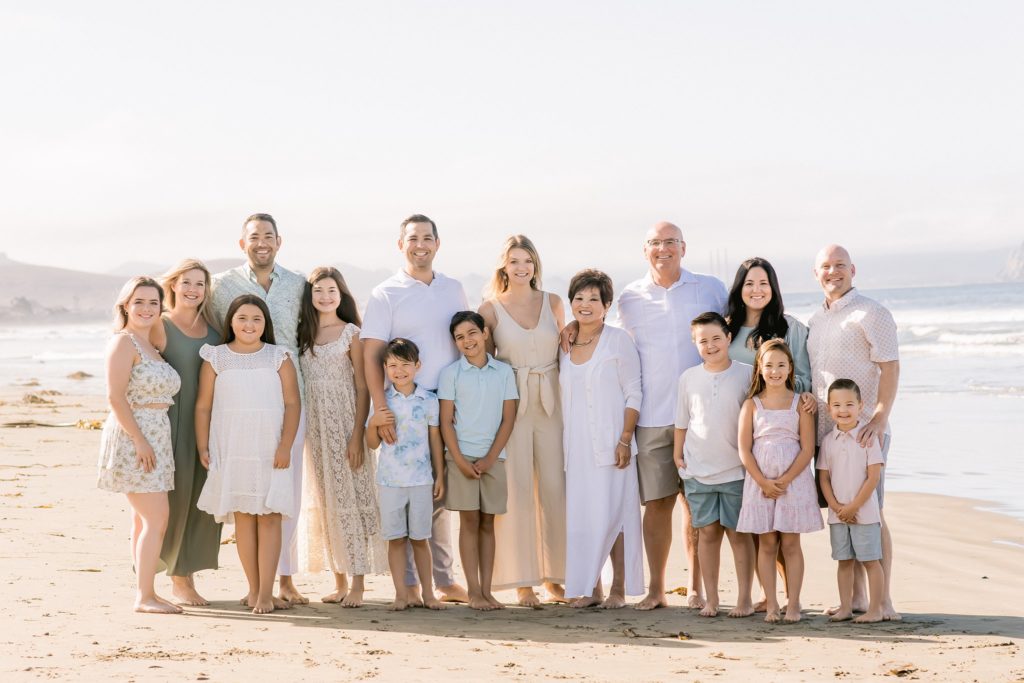 Extended family session in Cayucos 