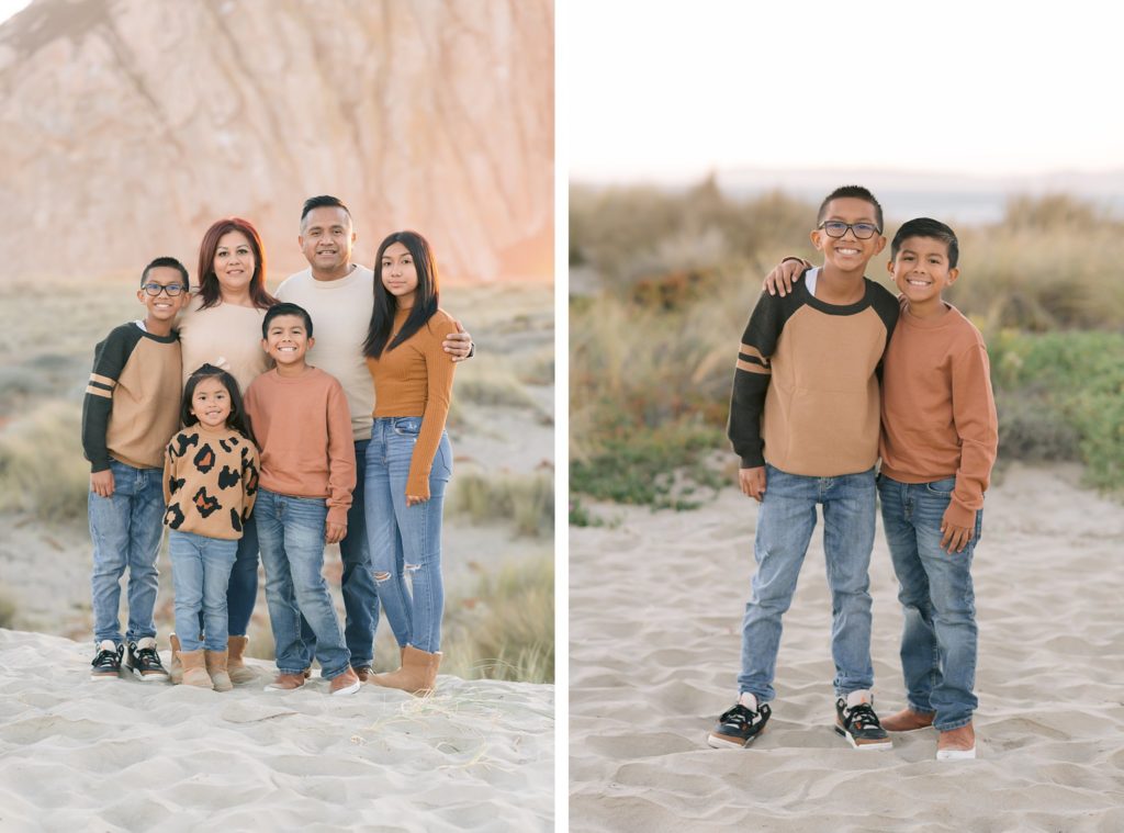 Winter family session at the beach