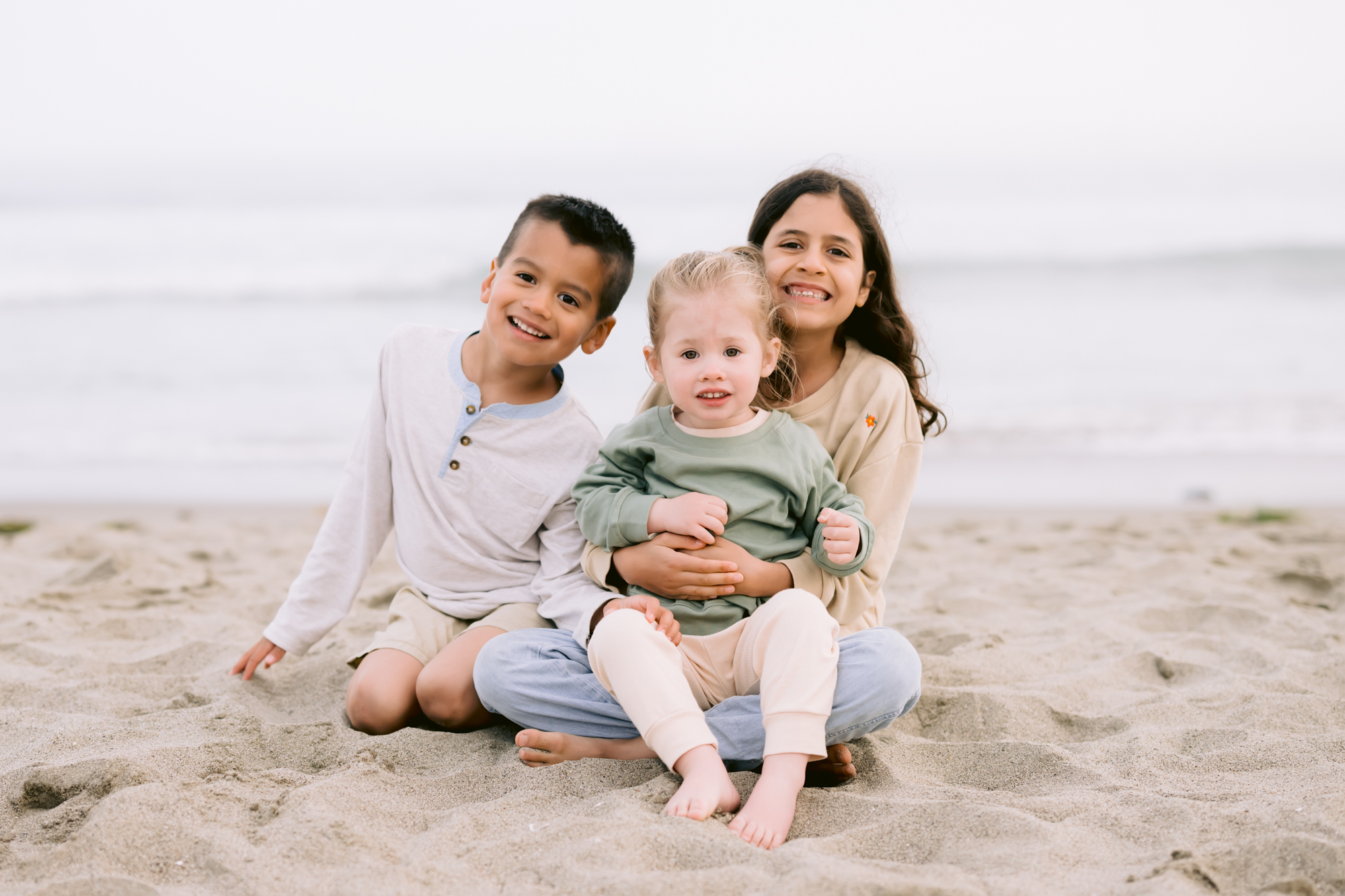 Winter family beach photos