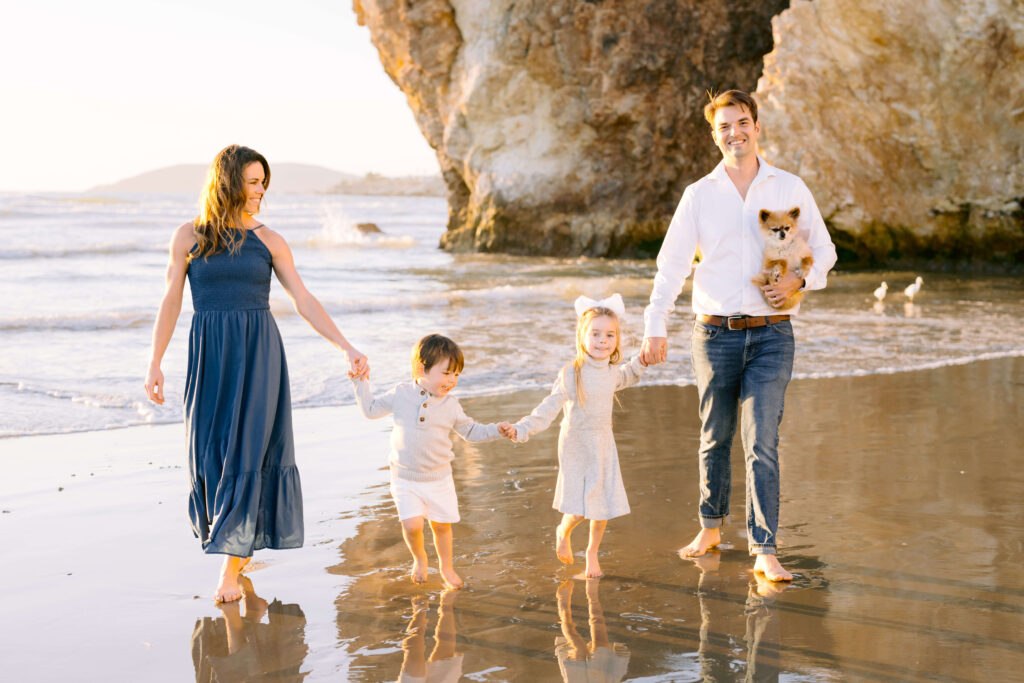 Family photo session in Pismo Beach